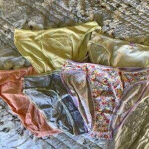 5 Pair Cotton Underwear Sz 10 High Leg NEW